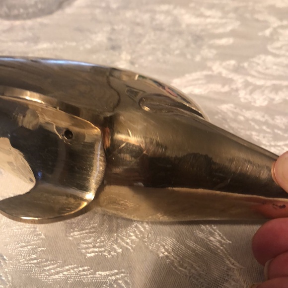 Vintage Brass Dolphin - Picture 12 of 14